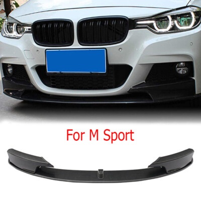 For BMW F30 F31 3 Series Carbon Look M Sport Front Bumper Spoiler Splitter Lip