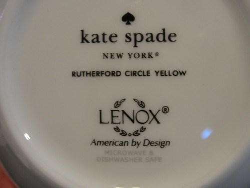 LENOX RUTLERFORD CIRCLE YELLOW 6 BOWLS (TWO IS LITTLE DARKER YELLOW) - Picture 5 of 6
