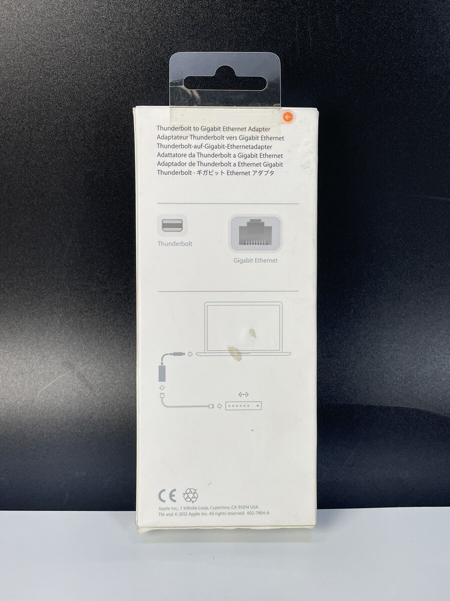 MD463ZMA Official Apple Adapter Thunderbolt Ethernet MD463ZMA Official Apple Adapter Thunderbolt Ethernet