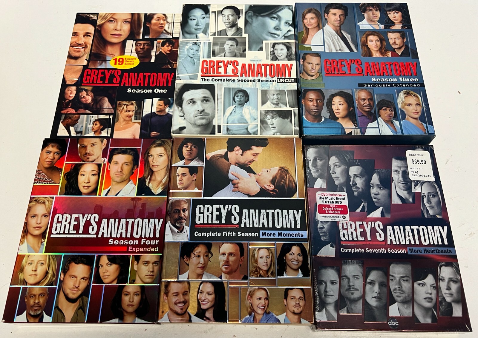 Greys Anatomy Seasons 1-6 DVD Set TV Series 1 2 3 4 5 7 Free Shipping EUC |  eBay