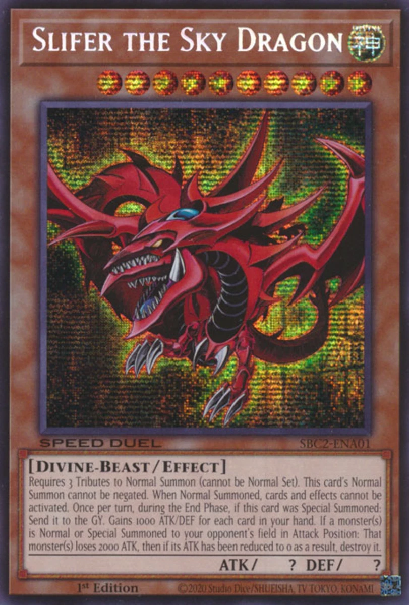 Slifer The Sky Dragon Yu-Gi-Oh! TCG Individual Trading Card Games