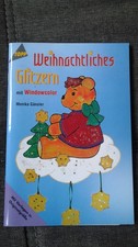 Weihnachtliches Glitzern mit Window Color mit Vorlagebogen