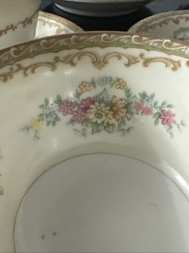 Noritake N128 Cup & Saucer 453402 4 Cups 5 Saucers - Picture 4 of 9