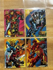 1994 Marvel Cards Crash & Burn # 75 77 79 80 Lot
