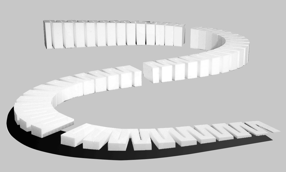 HO Spur - Woodland Incline Set - 1411 Neu