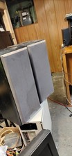 Vintage 1980 Sony SS-MB350H Bookshelf Speakers. Front Has Stain From Water Read