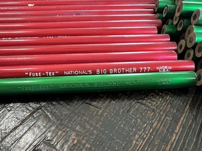 99 Vintage NATIONAL'S Big Brother 777 Black Lead Pencils Unused Thick Soft