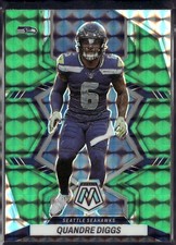 2022 Panini Mosaic #173 Quandre Diggs Mosaic Green