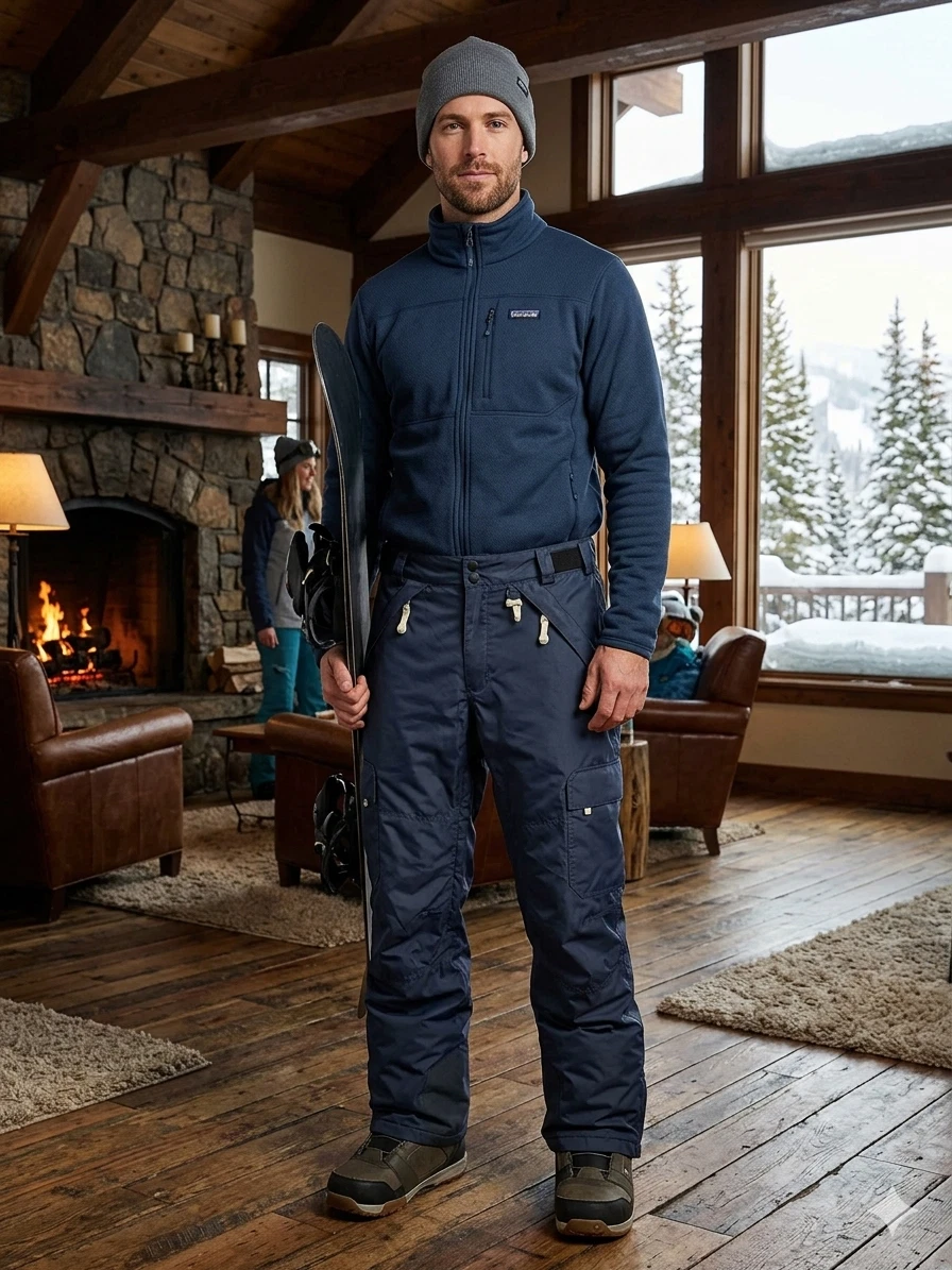 Body Glove Adult MEDIUM Blue Lined Snowboard Ski Winter Pants (6342) Vented