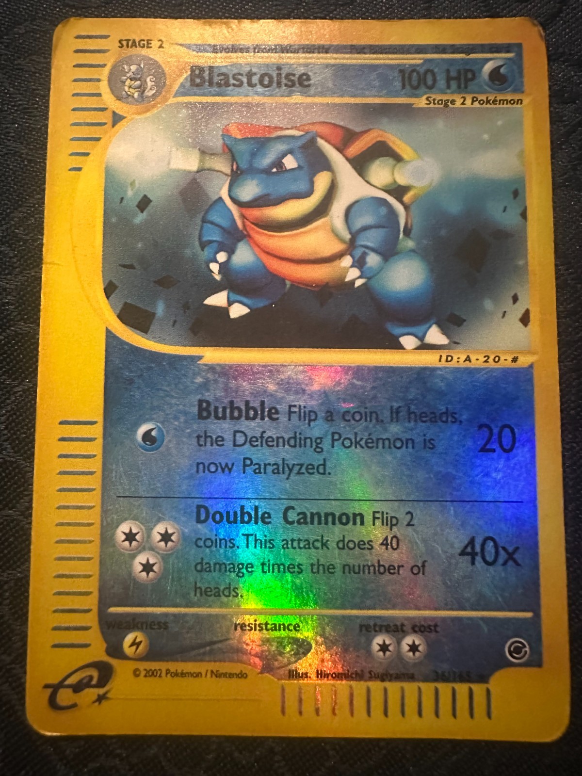 Pokemon Blastoise Reverse Holo 36/165 Expedition Rare LP MP Pokemon Card