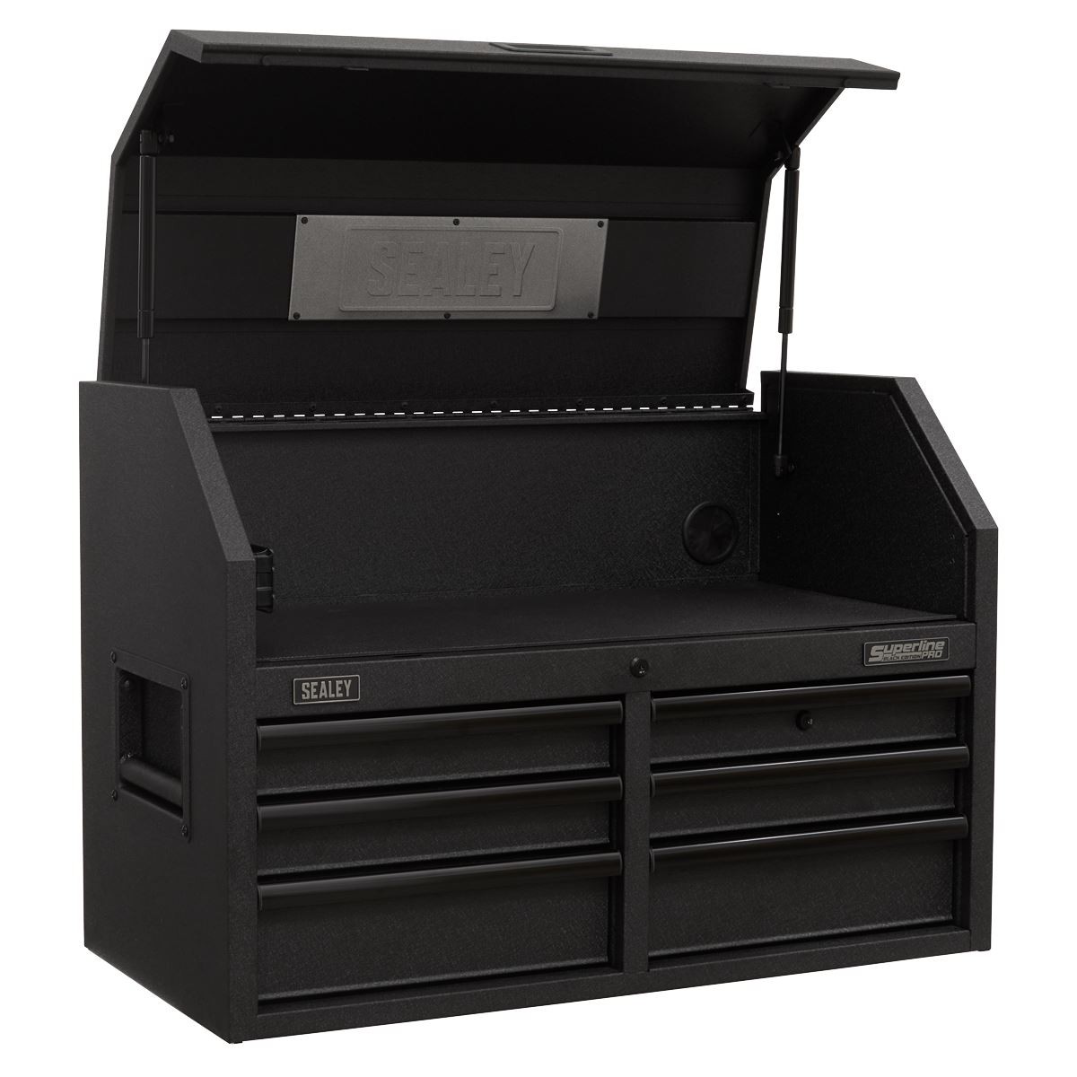 Sealey Superline PRO® Black Edition Topchest with 6 Soft Close Drawers & Pow