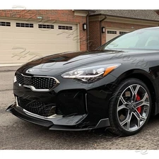 For 18-23 Kia Stinger CK-Style Painted Black Front Bumper Lip Splitter Spoiler