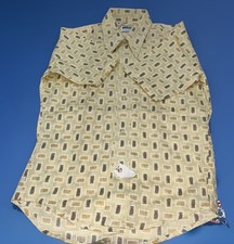Mr Dee Cee Boys Button-Up Shirt, Size 14 Short Sleeve Owl Print MADE IN USA