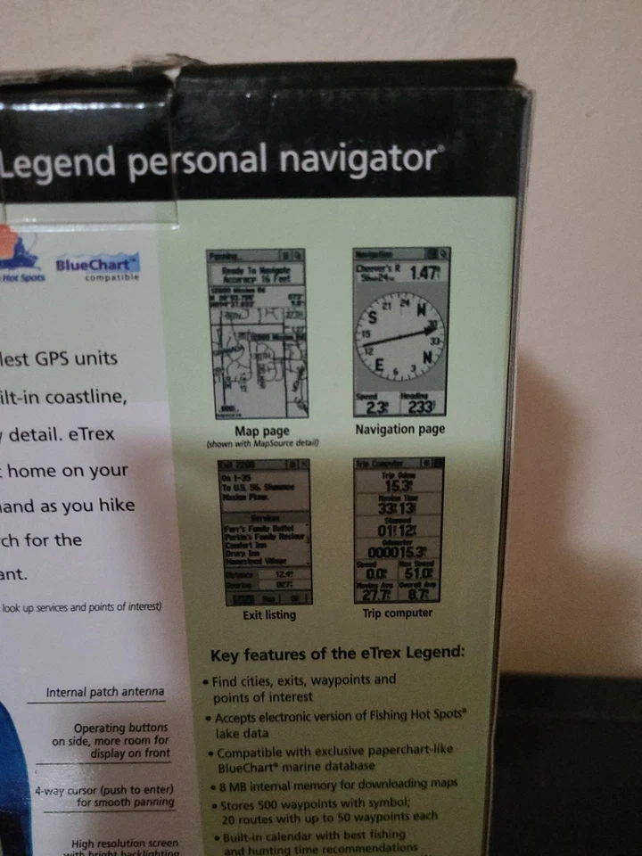 GARMIN E TREX LEGEND PERSONAL NAVIGATOR 010-00256-05 hunting fishing - Image 4 of 4