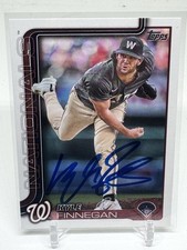 Kyle Finnegan Signed 2025 Topps Series 1 One Card Nationals 254 Detroit Tigers