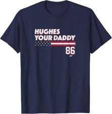 Jack Hughes Your Daddy (Stars & Stripes) - Pro Hockey T-Shirt