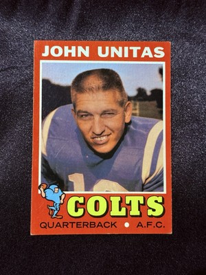 1971 Topps John Unitas #1 Football Card - HOF - Baltimore Colts - EX/MT