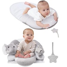 2-in-1 Tummy Time Mat  Seated Support Pillow,Baby Tummy Time Pillow Support ...