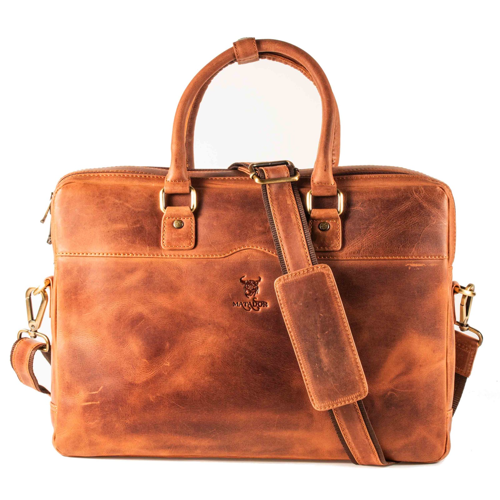Borsa per laptop Matador Monaco in pelle foto 4