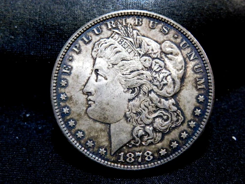 US 1878-S  MORGAN  SILVER DOLLAR AU / UNC