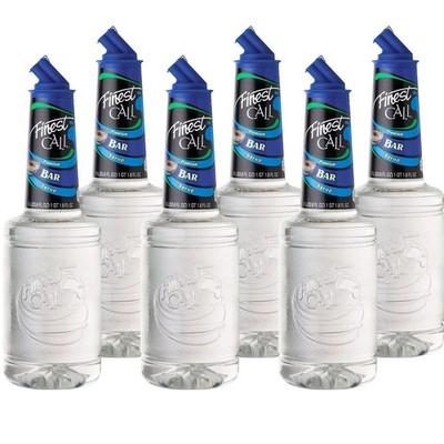 Finest Call Premium Bar/Sugar Syrup Mix, 1 Liter Bottle (33.8 Fl Pack of 6 