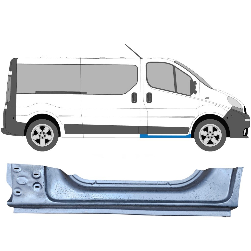 Sill repair panel for Nissan Primastar 2001-2014 / Right