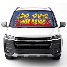9.995 HOT PRICE Windshield Banner