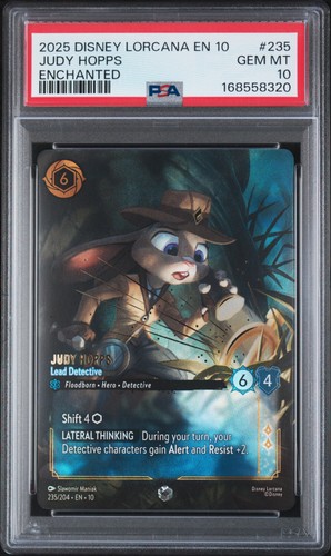 Judy Hopps - Lead Detective graded PSA 10 for sale on eBay
