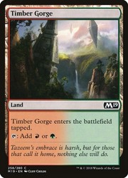 Timber Gorge 258/280 Core Set 2019 MTG Common Land