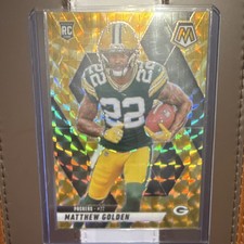 2025 Panini Mosaic Matthew Golden Rookie Prizm #323 Green Bay Packers NFL