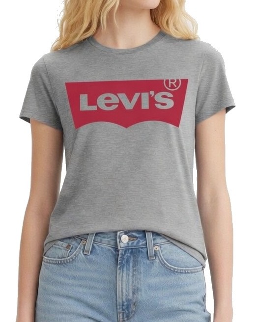 Levi's Grigio Cotton Women T-Shirt - XS - Image 2