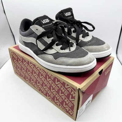 VANS Cruze Too CC Comfycush Mens 8 Shoes Sneakers Suede Gray Black EUC