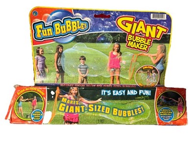 Giant Bubble Maker Kit with Slide Action Wand for Ages 4+ MPN 9523