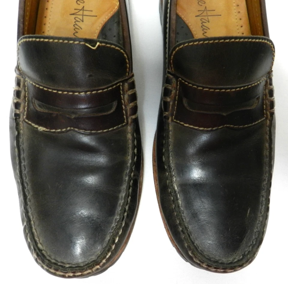 Cole Haan Leather Vintage Penny Loafers slip on brown shoes Men's Size Sz 7.5 M - Image 3 of 4