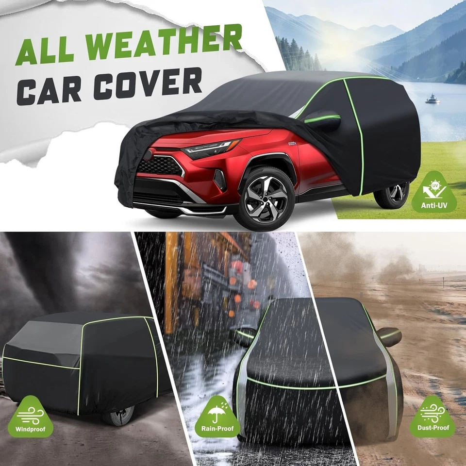 for Toyota RAV4 1996-2026 7 Layer All Weather Protect Car Cover with Zipper Door Foto 3 de 4