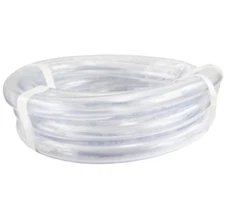 Duda Energy Clear Vinyl PVC Tubing 1/2" ID 25 Ft Flexible 63A