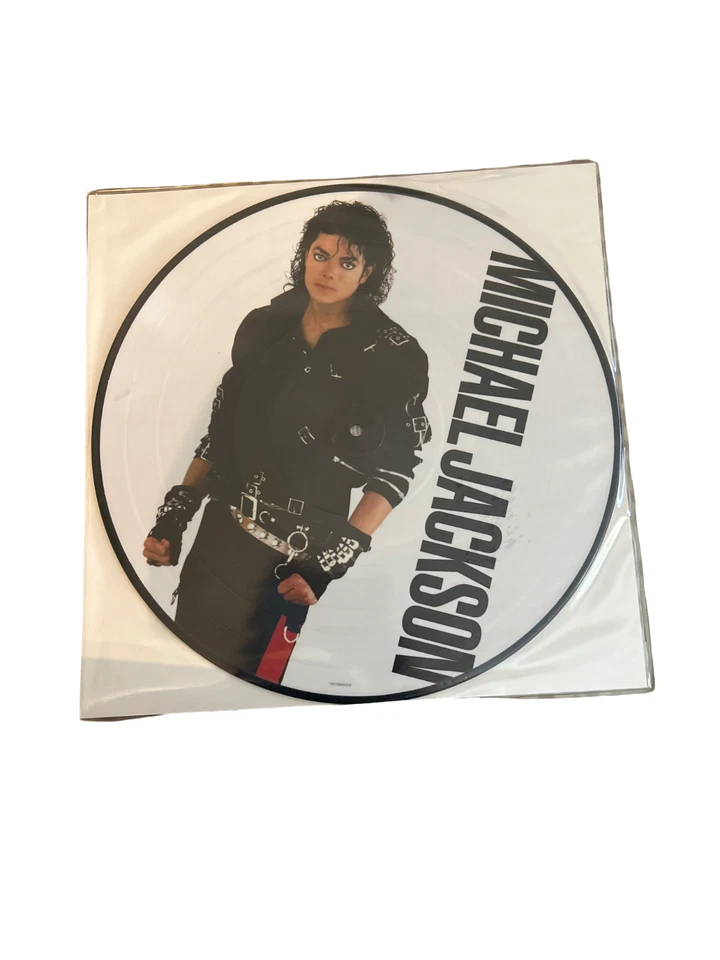 RARE MICHAEL JACKSON Bad PICTURE DISC Vinyl LP 2018 fACTORY SEALED Original Tag - Image 2 of 4