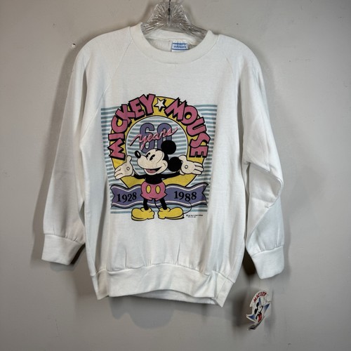 Vintage 88 Walt Disney Mickey Mouse Crewneck Allison Sweatshirt Sz S *FLAWS NWT by Disney, Size S, $24.99 - Photo 2