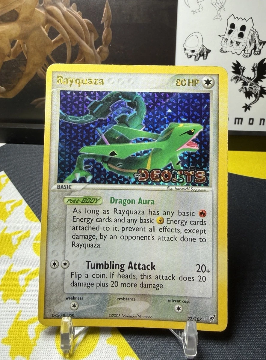 Rayquaza Pokémon TCG EX Deoxys Rare Collectible Individual Card