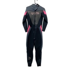 Rip Curl Women's Black Pink Dawn Patrol E3 3.2 Flatlock Wetsuit Size 12
