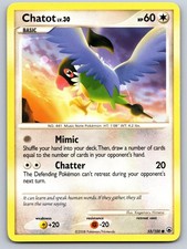 Chatot 55/100 Common Majestic Dawn Pokemon Moderately Played
