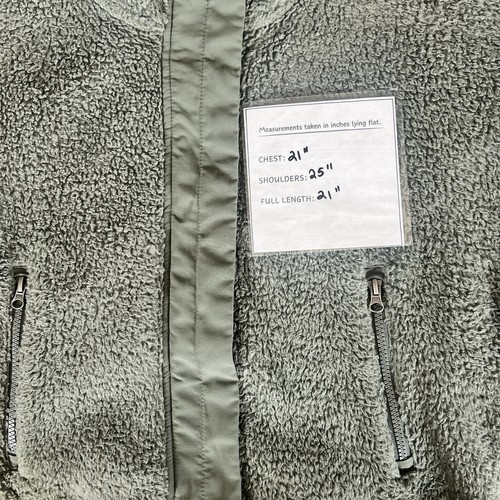 VUORI Cozy Sherpa Jacket Women's Full Zip Jacket X Small Dusty Pine EUC - Picture 7 of 7