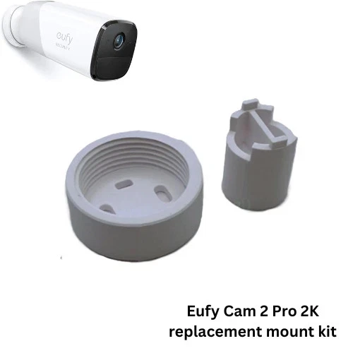 2 Staffe A Parete Per Telecamere EZVIZ Serie C4 E C6 – Supporto In Plastica Bianco, 15,4x11x5,5 Cm, Per Sistemi Di Sicurezza CCTV