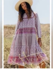 Matta NY Nikita Nima Dress Quilt Mauve Small