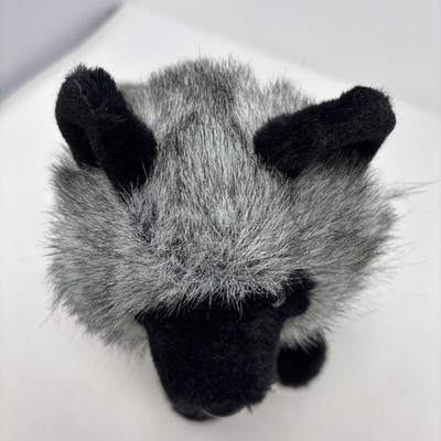 Douglas Artemis Silver Fox Sitting 11” #3767 Plush Collectible