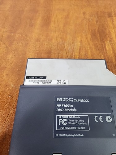 HP F1653A DVD-ROM Optical Drive Hewlet Packard OmniBook F1653-80001 16X - Afbeelding 2 van 12