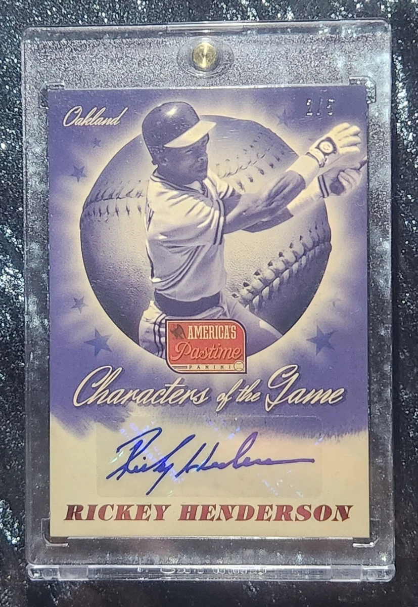 Rickey Henderson Baseball Original Autographed Sports Trading
