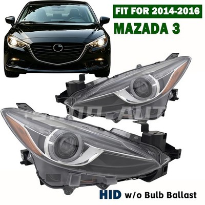 Fit 2014 2015 2016 Mazda 3 Passenger/Driver HID/Xenon Headlight Assembly No Bulb