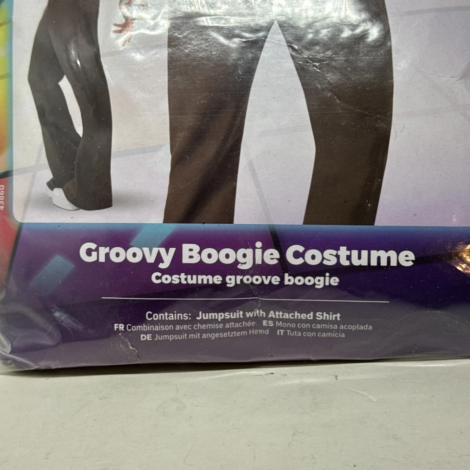 Smiffys Groovie Boogie Disfraz Para Hombre Años 70 Discoteca Vestido Elegante Halloween Adulto Grande Foto 4 de 4