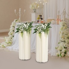 2 Pcs 31.5in Tall Flower Vase Flowers Stand for Party Tables Decorations